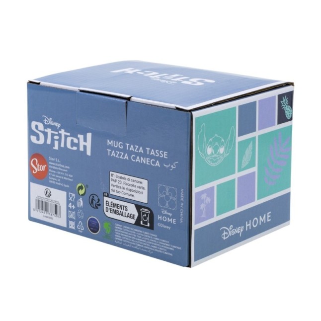 CERAMIC 3D MUG 14 OZ IN GIFT BOX STITCH COCONUT