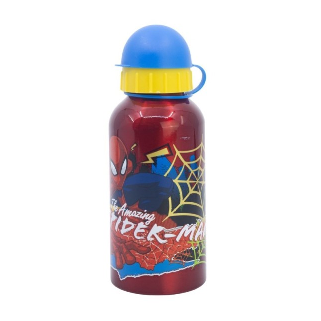 ALUMINIUM BOTTLE 400 ML SPIDERMAN MOVING TARGET