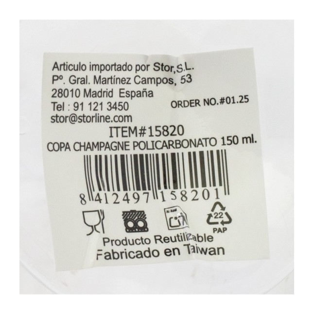 CHAMPAGNE POLICARNBONATE 100 ML