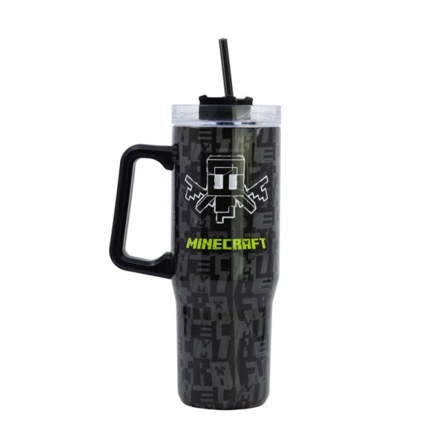 DW INSULATED STAINLESS STEEL XL RAMBLER MUG 940 ML MINECRAFT SQUARED PATTERN