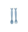 TODDLER 2 PCS CHARACTER SHAPED PP CUTLERY SET (SPOON AND FORK) MICKEY MOUSE