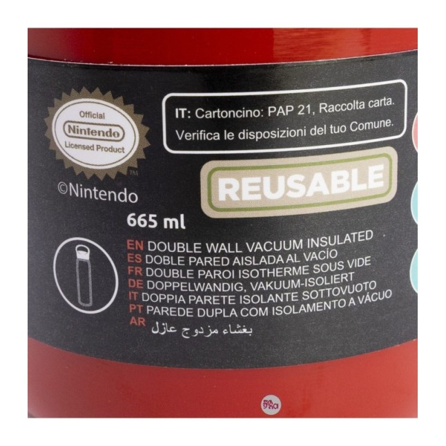 GLAM INSULATED STAINLESS STEEL BOTTLE 665 ML SUPER MARIO