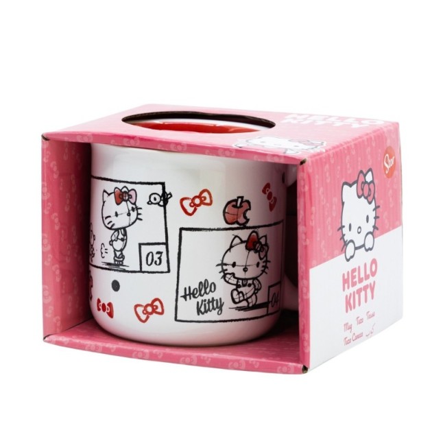 CERAMIC BREAKFAST MUG 14 OZ IN GIFT BOX HELLO KITTY