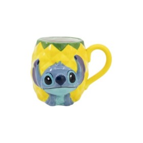 CERAMIC 3D MUG 14 OZ IN GIFT BOX STITCH PINEAPPLE