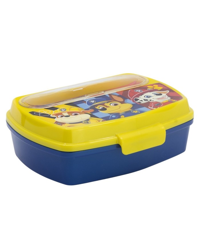 FUNNY SANDWICH BOX WITH CUTLERY PAW PATROL BOY RESCUE PUPS