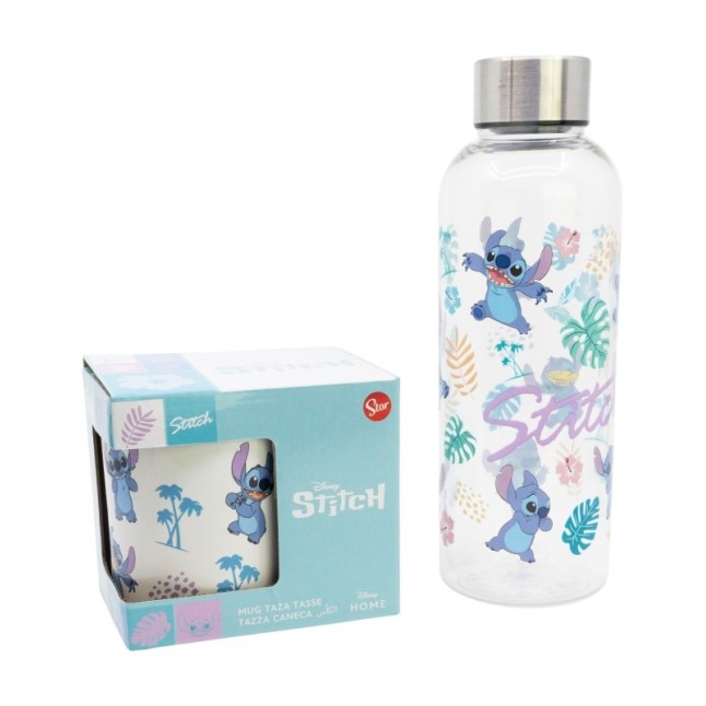 SET 2 PCS (HYDRO BOTTLE AND 325 ML CERAMIC MUG) STITCH