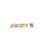 18 PCS FLAT HANDLE COLOR PICNIC CUTLERY SET