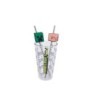 GLASS & TWIN STRAW SET 480 ML MINECRAFT ICONICMONO