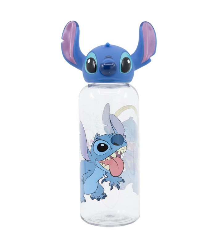 3D ECOZEN FIGURINE BOTTLE 560 ML STITCH FLOWERS AS