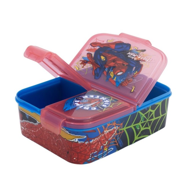 MULTI COMPARTMENT SANDWICH BOX SPIDERMAN MOVING TARGET