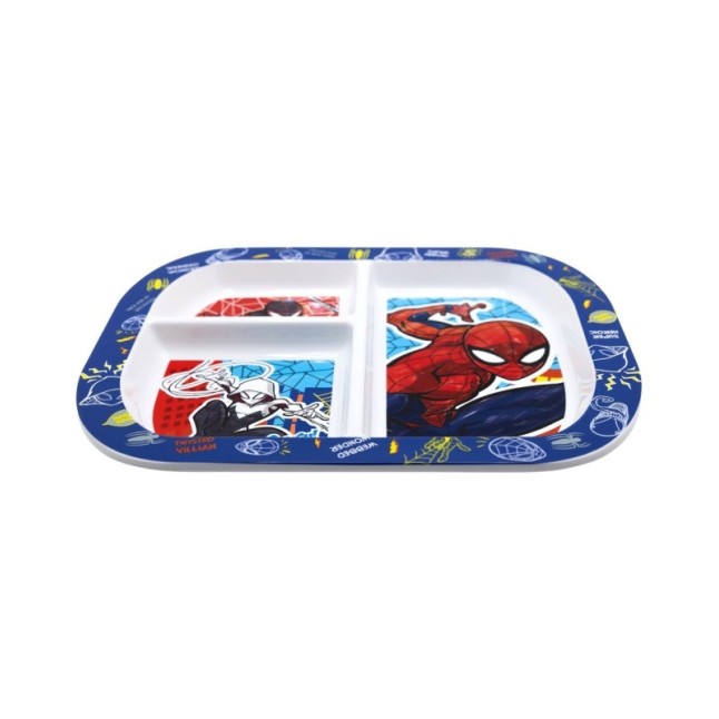 RECTANGULAR DIVIDED PLATE ST SPIDERMAN MOB RULES