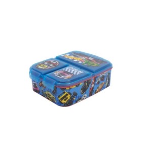 MULTI COMPARTMENT SANDWICH BOX HOTWHEELS BLUE FIRE